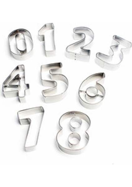 Kek Kurabiye Kalıbı Minik 0 Dan 8 Kadar 9 Parça 2.5 cm BK028