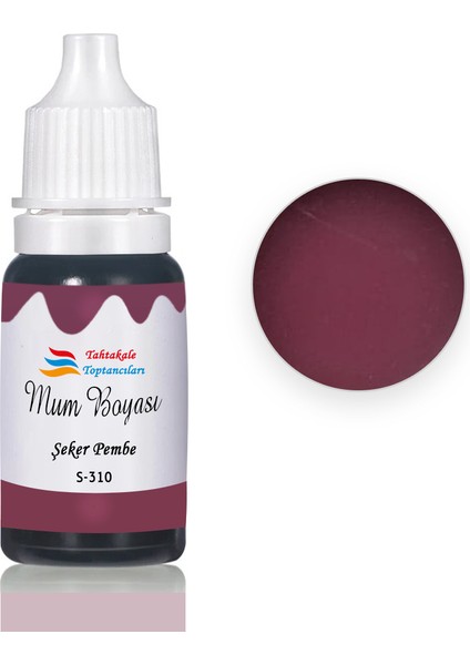 Mum Boyası Sıvı Pigment Boya 20 ml Şeker Pembe - S310