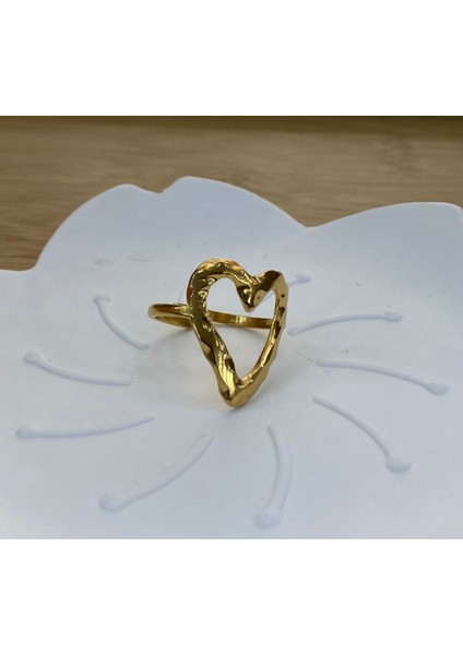 Çelik Gold Renk Ayarlanabilir Yüzük