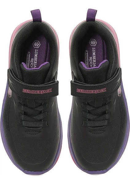 Hermosa 5pr Siyah Kız Çocuk Spor Ayakkabı