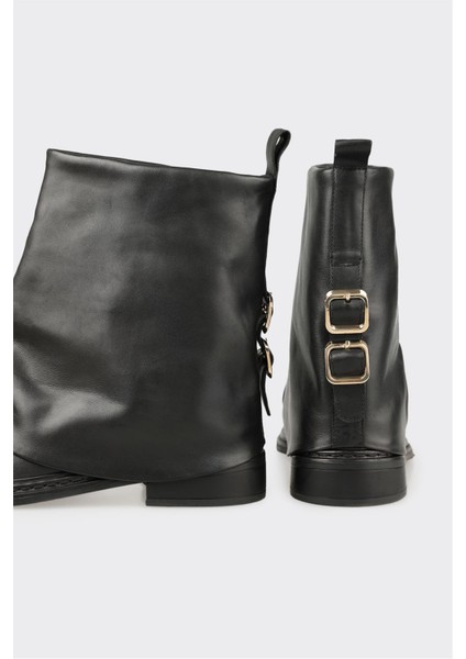 Siyah Deri Kadın Günlük Bot fırsatları
