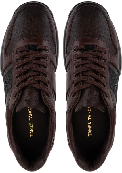 Erkek Hakiki Deri Kahverengi Sneakers & Spor Ayakkabı 298 3202-1626 Erk Ayk SK25-26 Khv Slvr/khv Alkl indirimleri
