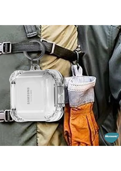 Samsung Galaxy Buds Core Kılıf Safety Lock Protection Mavi