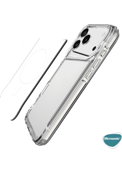 Apple iPhone 17 Pro Max Kılıf Magsafe Trex Bumper Şeffaf