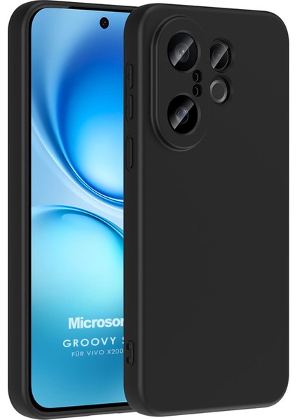 Vivo X200 Fe 5g Kılıf Groovy Soft Siyah