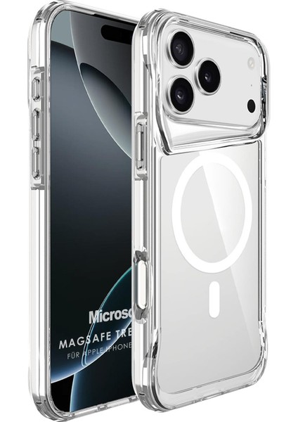 Apple iPhone 17 Pro Kılıf Magsafe Trex Bumper Şeffaf