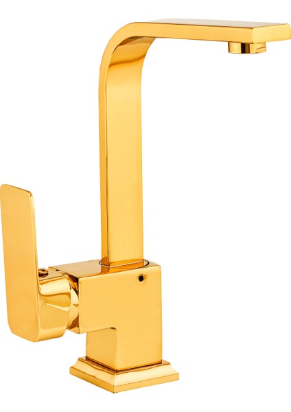Kare Gold Mutfak Lavabo Banyo Bataryası Set Tepe Duş Seti Lüks Batarya indirimleri