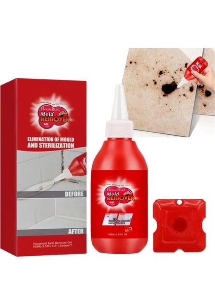 Çamaşır Makinesi Temizleyici 100ML Siyah Küf Duş Temizleyici Çamaşır Makinesi Temizleyici Küf Lekesi Temizleyici Jel Ön Yüklemeli Çamaşır Makinesi (Yurt Dışından)