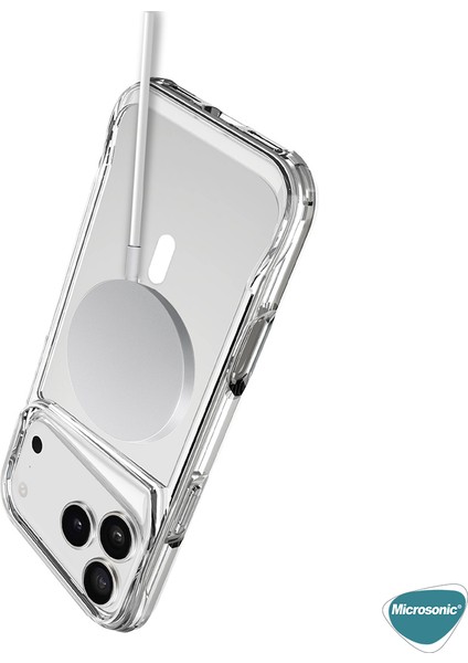 Apple iPhone 17 Pro Kılıf Magsafe Trex Bumper Şeffaf