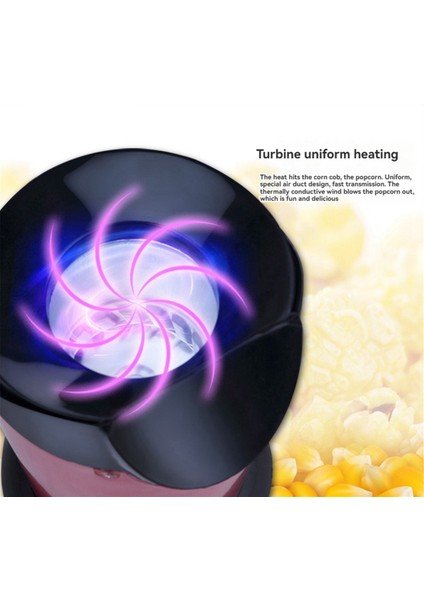 1200W Sıcak Hava Patlamış Mısır Makinesi Otomatik Patlamış Mısır Makinesi Ev Mini Patlamış Mısır Makinesi Abd Fişi (Yurt Dışından) fiyatları