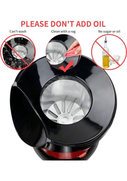 1200W Sıcak Hava Patlamış Mısır Makinesi Otomatik Patlamış Mısır Makinesi Ev Mini Patlamış Mısır Makinesi Abd Fişi (Yurt Dışından) fırsatları