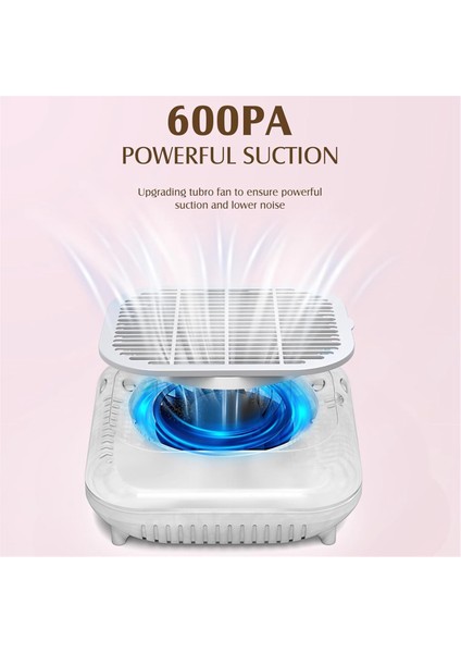 Nail Tech 600PA Yüksek Hızlı Elektrikli Tekrar Kullanılabilir Filtreli, Sessiz Emiş Makinesi Için Tırnak Tozu Toplayıcı Vakum (Yurt Dışından) fiyatları