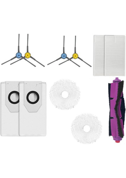 Midea V12 V10 W11 Elektrikli Süpürge Aksesuarları Ana Yan Fırça Hepa Filtre Paspas Bezi Toz Torbası Sarf Malzemeleri (Yurt Dışından)