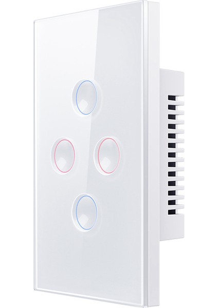 Zigbee Beyaz Akıllı Dokunmatik Anahtar 110-240V 2.5d Içbükey Stil Zigbee3.0 Sinyal Tekrarlayıcı Alexa Google Home 4 Çete ile Çalışır (Yurt Dışından)