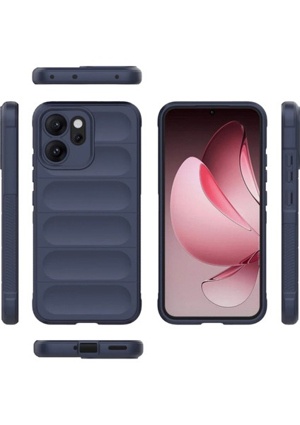 Oppo Reno 14F Uyumlu Esnek Oyuklu Arka Yüzey Tasarımlı Şık Silikon Kapak Kılıf modelleri