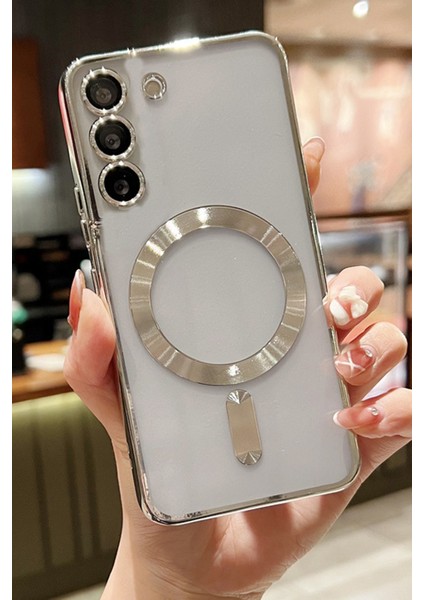 Samsung Galaxy A56 Kılıf Kamera Lens Korumalı Magsafe Şarj Destekli Renkli Yumuşak Kılıf