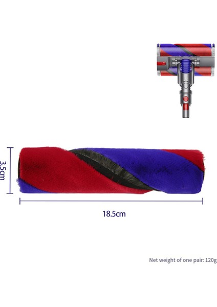 Dyson SV19 OMNI-GLIDE/SV21 Mikro Vakum Için 2 Adet Ana Fırça Çift Silindir Fırça Yumuşak Kadife Silindir Fırça + SV21 Filtre (Yurt Dışından) fırsatları