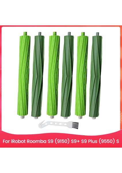 Irobot Roomba S9 (9150) S9+ S9 Plus (9550) S Serisi Elektrikli Süpürge Kauçuk Rulo Fırçaları Için Yedek Rulo Fırçalar (Yurt Dışından)