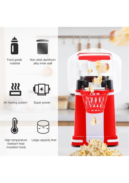 Mini Patlamış Mısır Makinesi Sıcak Hava Patlamış Mısır Patlatma Makinesi Otomatik Tereyağı Atıştırmalık Aleti Ev Mutfağı Için Film Noel (Ingiltere) (Yurt Dışından) fırsatları