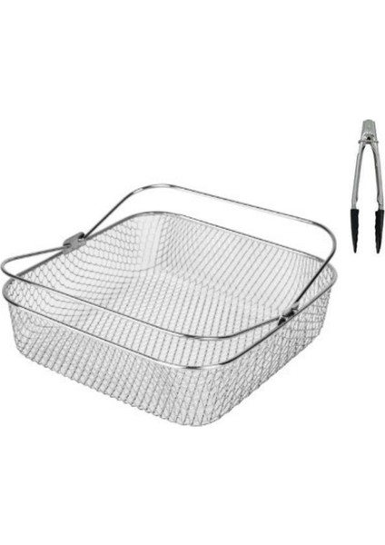 Instant Vortex Cosorı 5.8- 6qt Hava Fritözü Aksesuarları Için Kare Hava Fritözü Sepeti Saplı Sepet (Yurt Dışından)