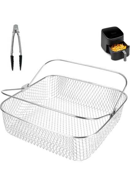 Instant Vortex Cosorı 5.8- 6qt Hava Fritözü Aksesuarları Için Kare Hava Fritözü Sepeti Saplı Sepet (Yurt Dışından) modelleri