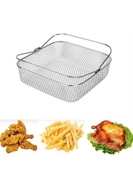 Instant Vortex Cosorı 5.8- 6qt Hava Fritözü Aksesuarları Için Kare Hava Fritözü Sepeti Saplı Sepet (Yurt Dışından) fırsatları