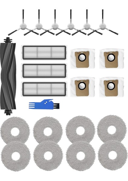 Dreame L10S Ultra, L10 Ultra Robot Süpürge Ana Yan Fırça Hepa Filtreler Toz Torbaları Paspas Pedleri Yedek Parçalar (Yurt Dışından)