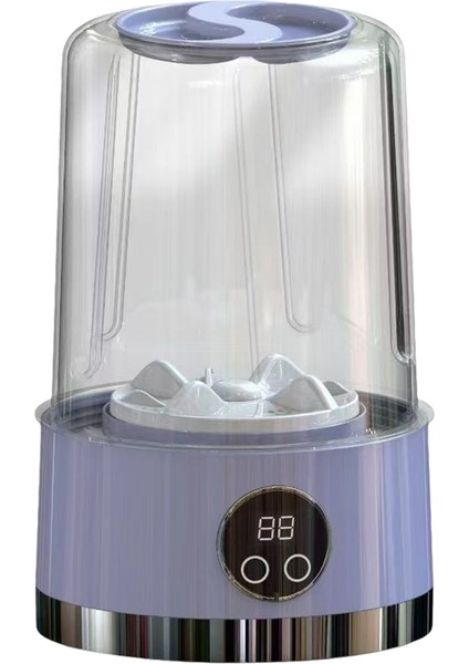 Mini Şarj Edilebilir Çamaşır Makinesi Iç Çamaşırı Seyahat Taşınabilir Küçük Çorap Çamaşır Makinesi Giysi Kovası Mor (Yurt Dışından)