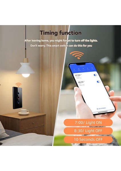 Tuya Wifi Akıllı Dokunmatik Anahtar 110-240V 2.5d Içbükey Stil Zigbee3.0 Sinyal Tekrarlayıcı Alexa Google Home ile Çalışır 1 Çete (Yurt Dışından) fırsatları