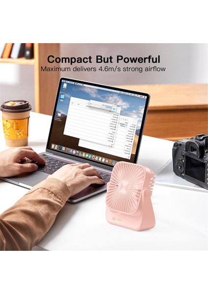 Masa Vantilatörü 4 Hız Daha Güçlü Soğutma Hava Akımı Taşınabilir Küçük Vantilatör Şarj Edilebilir Sessiz Kişisel Mini Vantilatör Ev Ofis Için Pembe (Yurt Dışından) fırsatları