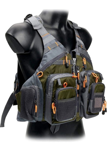 Balıkçılık Can Yeleği Yelek Açık Hava Sporları Sinek Yüzme Ayarlanabilir Yelek Balıkçılık Takımı Saha Yeşil (Yurt Dışından) modelleri