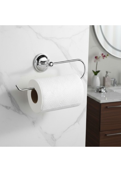 Kağıt Havluluk Krom Gümüş Metal Duvara Monte Vidalı Banyo Tuvalet Mutfak Kağıt Havluluk 25 cm indirimleri