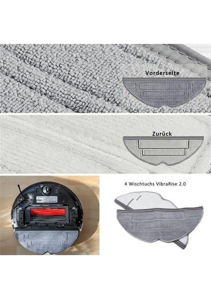 Roborock S8 Pro Ultra Elektrikli Süpürge Aksesuar Seti, 1 Çift Fırça Sistemi Modeli Ana Fırçalar (Yurt Dışından) modelleri