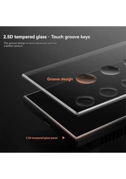 Tuya Wifi Akıllı Dokunmatik Anahtar 110-240V 2.5d Içbükey Stil Zigbee3.0 Sinyal Tekrarlayıcı Alexa Google Home 2 Çete ile Çalışır (Yurt Dışından) modelleri