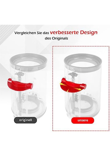 Dyson V10 V11 V12 V15 Gen5 Elektrikli Süpürge Için Geliştirilmiş Toz Haznesi Tetik Anahtarı Hazne Tahliye Sapı/kir Kabı Açma Sapı (Yurt Dışından) modelleri