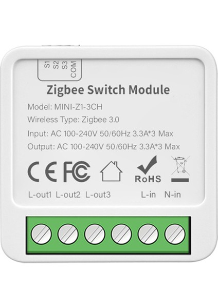 Tuya Zigbee 3 Ch Dıy Akıllı Anahtar 3 Yollu Kontrol Işık Rölesi Akıllı Yaşam Kablosuz Uzaktan Kumanda Zigbee Anahtar Modülü (Yurt Dışından) modelleri