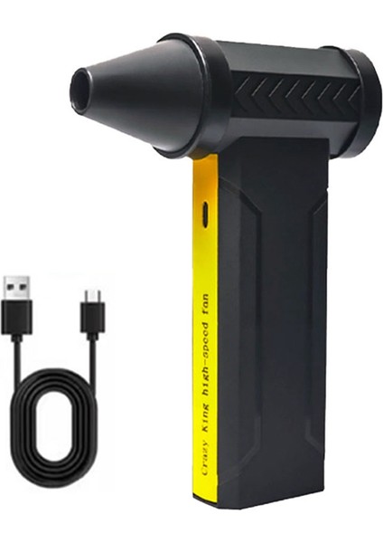 Elektrikli Hava Üfleyici Turbo Jetfan 160000RPM Fırçasız Motor Turbo Şiddetli Fan USB Şarj Edilebilir Güçlü Hava Toz Üfleyici,c (Yurt Dışından)