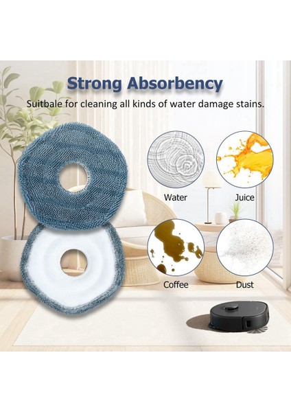 Eufy X10 Pro Omni Için 12'li Robot Süpürge Yedek Aksesuarları Yedek Toz Torbaları ve Paspas Pedleri (Yurt Dışından) indirimleri