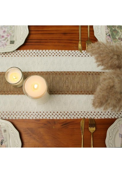 Masa Bezi, Pamuk ve Keten Düğümlü Püsküller, Masa Bayrağı, Tatil Düğün Dekorasyonu, Masa Bezi (Yurt Dışından) modelleri