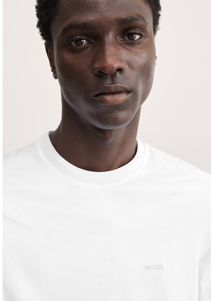 Saf Pamuklu Kısa Kollu Yuvarlak Yaka T-Shirt