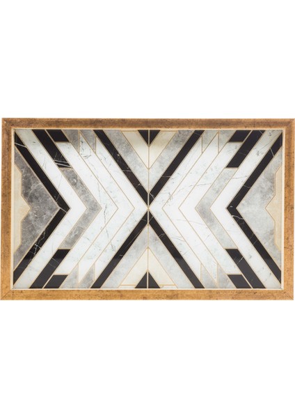 LINE DEKORATİF TEPSİ 25X40CM GOLD