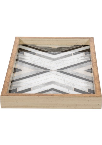 LINE DEKORATİF TEPSİ 25X40CM GOLD indirimleri