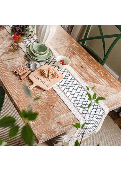 Bohemian Yemek Masası Koşucu - Jute Çarpıştırma Doğal Masa Koşucusu 72 Inç Uzunluğunda, Çiftlik Evi Tarzı Örgülü Masa Koşucusu (Yurt Dışından) indirimleri