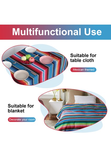 Meksika Battaniyesi Sarape Piknik Halı Yoga Partisi Için Hot Rod, 150X215CM (Yurt Dışından) indirimleri