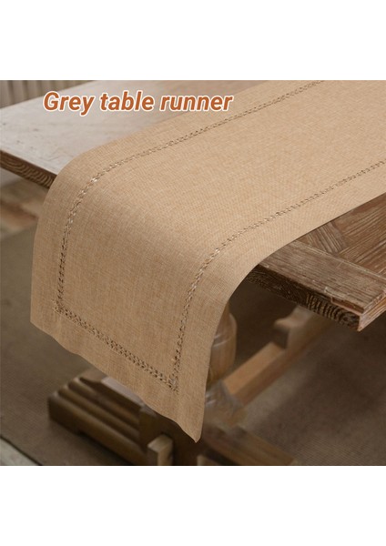 El Eşitli Yemek Masası Koşucu Dresser Eşarpları, Gümüş Iplik Içerirlemesi (Karanlık Bej, 12 x 72 Masa Koşucuları) (Yurt Dışından) fırsatları
