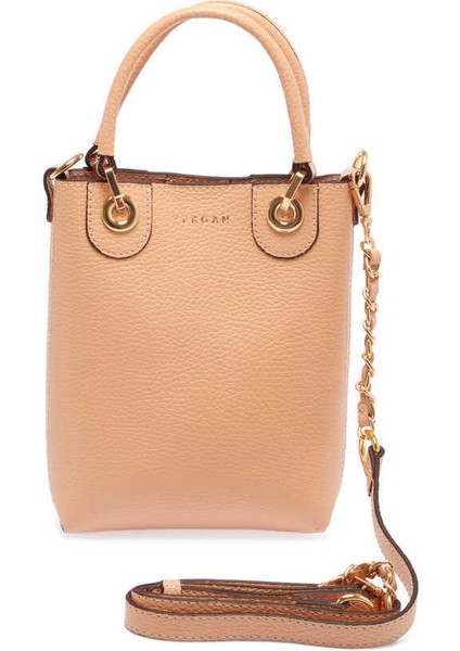 Nude Hakiki Deri Kadın Çapraz Askılı Çanta - S23K1BC80095-T6A