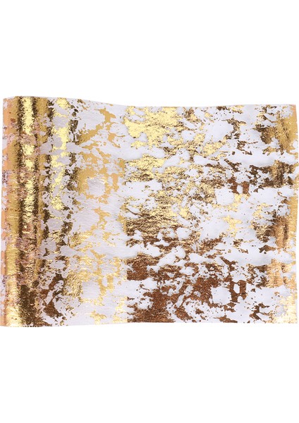 Masa Runner, Köpüklü Polyester Tül Şerit Rulo Altın Folyo, Doğum Günü Partisi Düğün Noel Dekor 28CMX5M (Yurt Dışından) modelleri