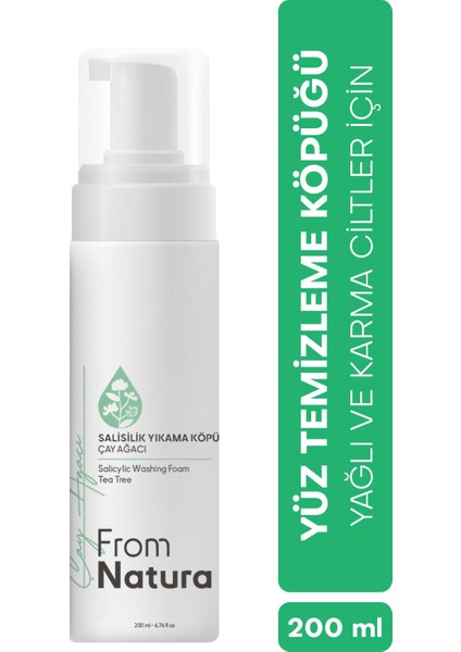 Çay Ağacı ve Salisilik Asit Yıkama Köpüğü 200 ml