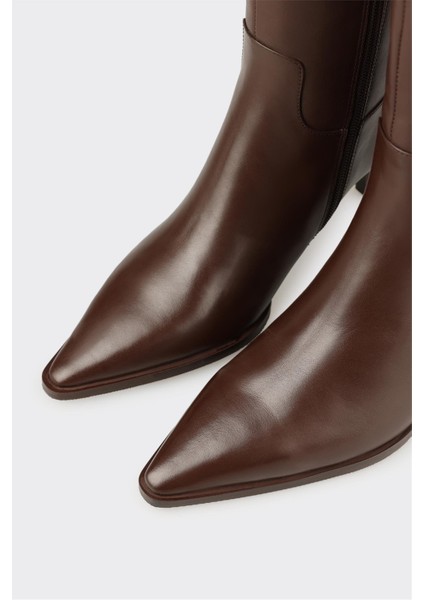 Kahve Deri Kadın Çizme fırsatları