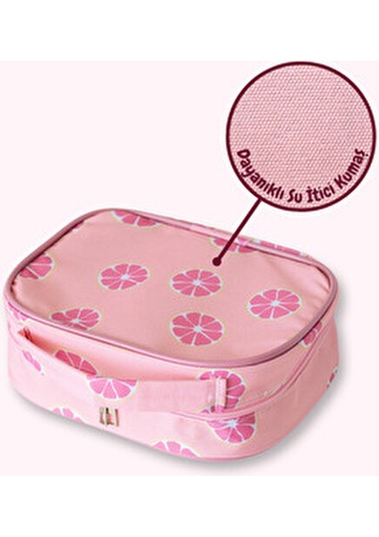 Mama Yoyo Seyahat İlaç Çantası Suya Dayanıklı Polyester 3 Gözlü Çok Renkli 22x16x10 cm